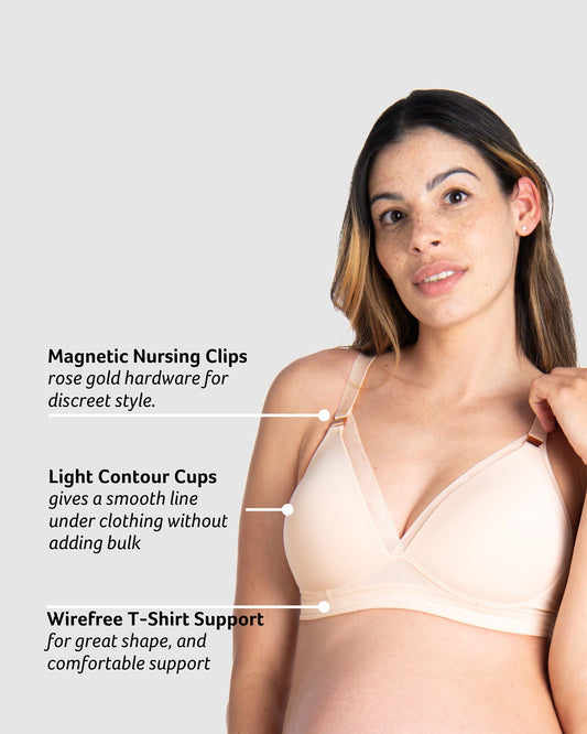 Ambition T-Shirt Nursing Bra | Hot Milk Wire-Free