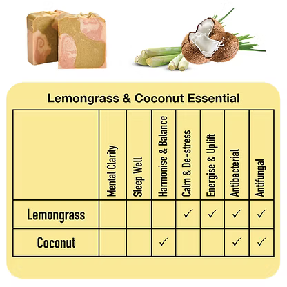 Lemongrass & Coconut Soap and Bath Bomb Gift Box