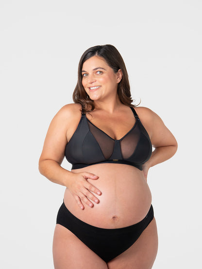 Hot Milk Lingerie - Flawless Plunge Nursing Bra Black