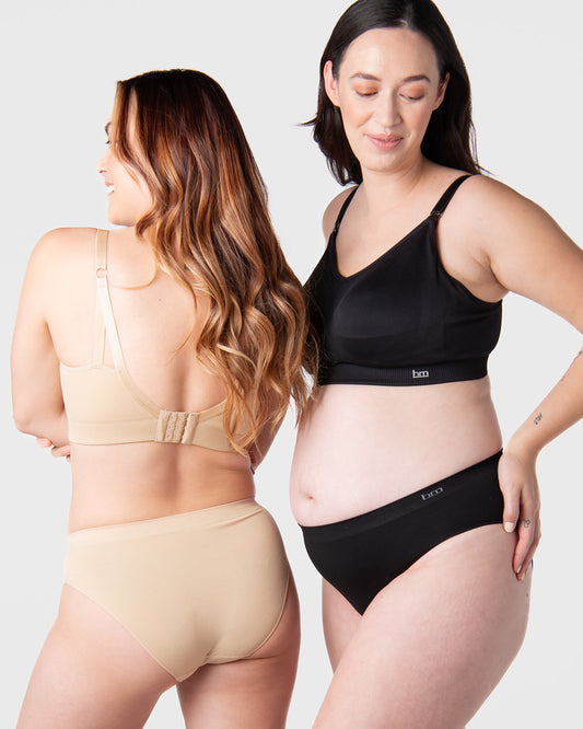 Bamboo Maternity Brief 2-Pack | Hot Milk Seamless Underwear